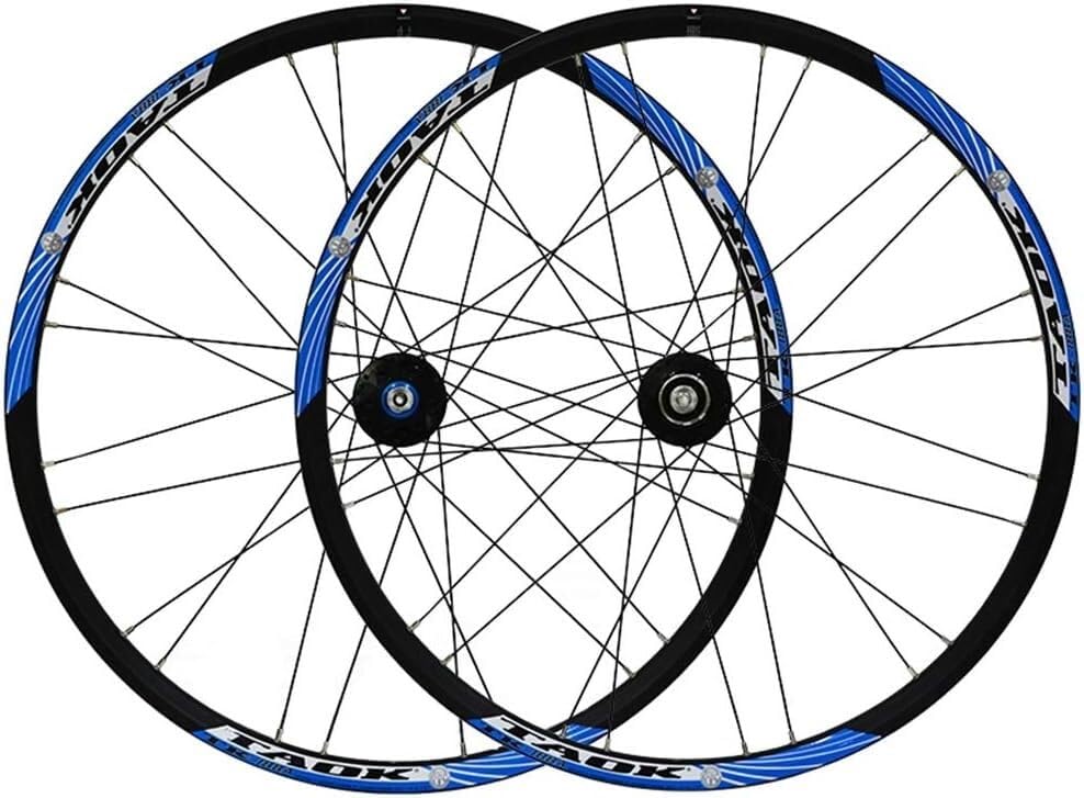 Roues de vélo 24 pouces anti voilage avec jantes alliage double paroi et freins à disque