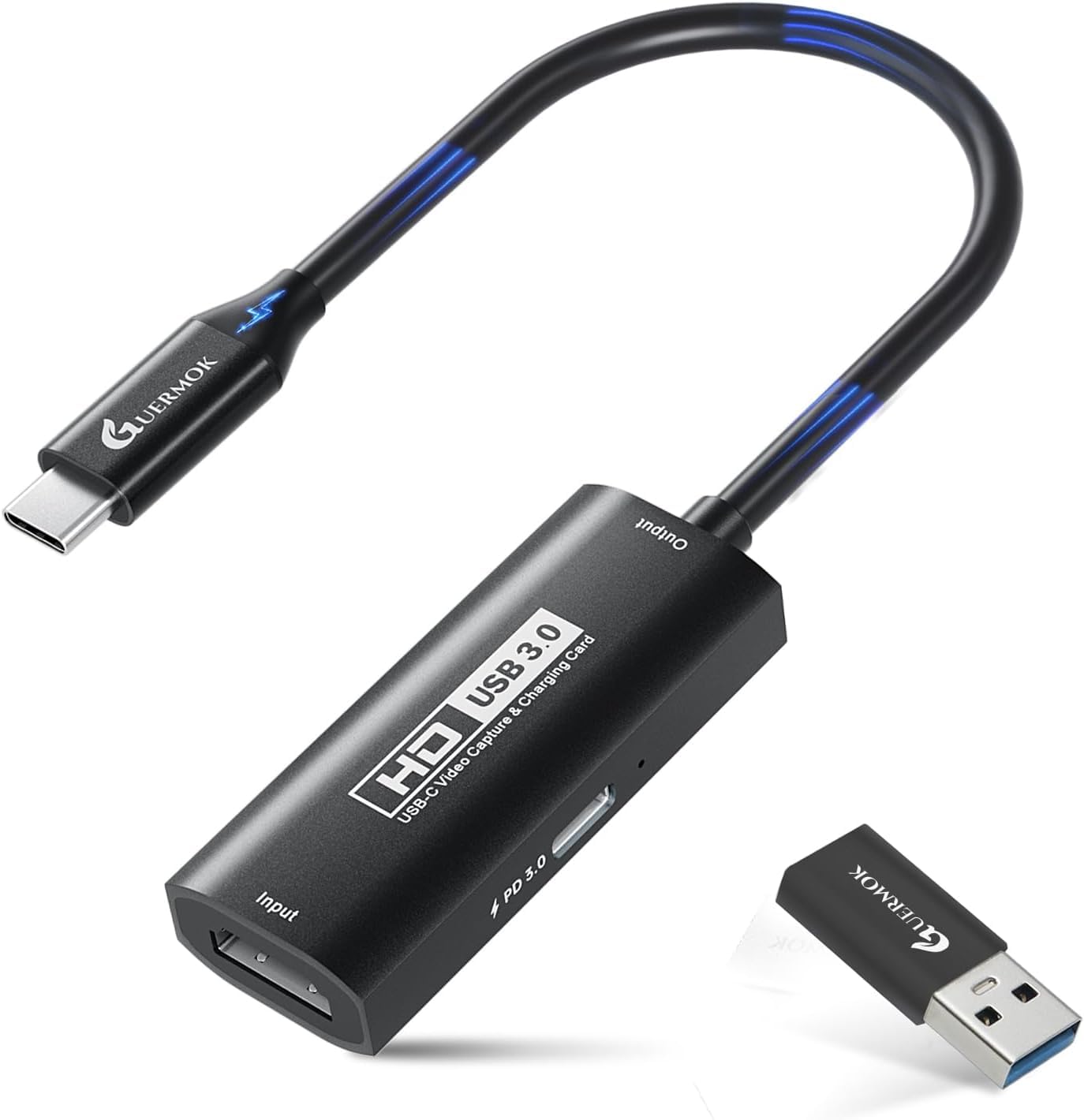 Amazon.co.jp: GUERMOK キャプチャーボード USB3.0 HDMI to USB-A/C