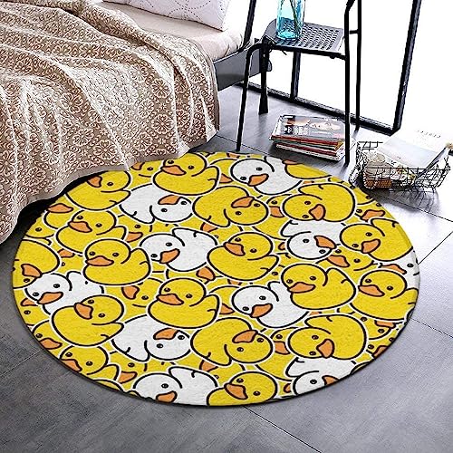 Kitchen Office Home Area Decor Pad Party Holiday Decor Floor Mat Compatible with Cute Rubber Duck, Unique Area Carpet with Anti-Slip Rubber Bottom Protection