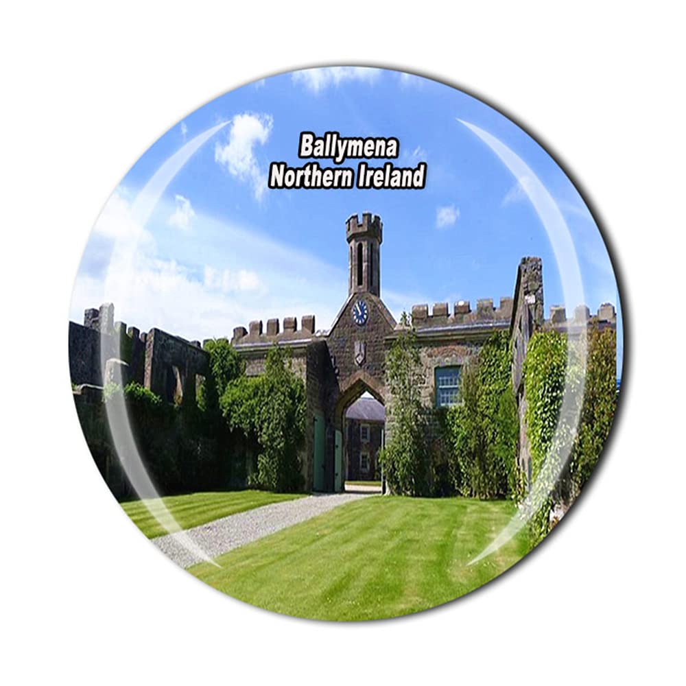 Ballymena Northern Ireland UK Fridge Magnet Souvenir Gift Crystal Refrigerator Magnetic Sticker Collection