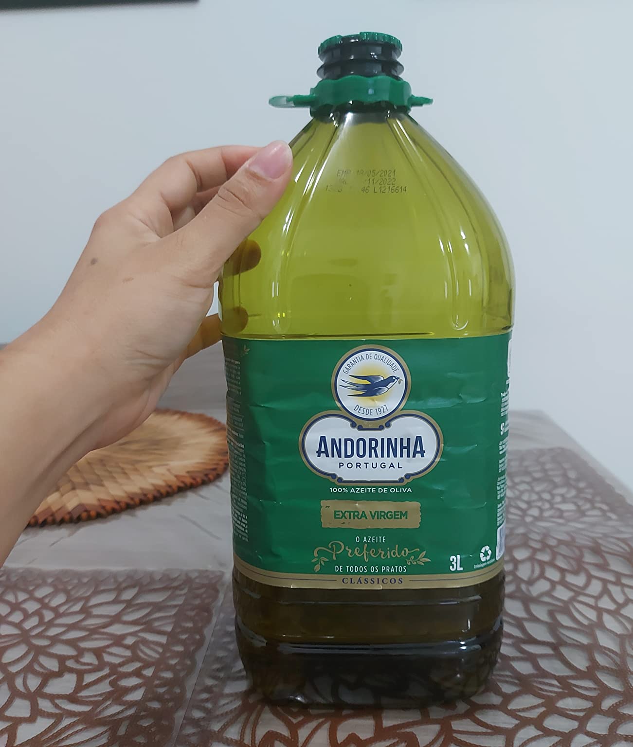 Azeite Andorinha Extra Virgem 3L