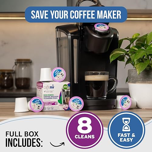 Miniatura 6 de Caffenu Paquete completo de cuidado de la máquina de café - Solución de descalcificación y cápsulas de limpieza