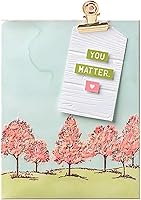 Vista 4 de Juego de sellos y troqueles para árbol de Navidad para hacer tarjetas, sellos transparentes y troqueles de corte de metal para álbumes de recortes