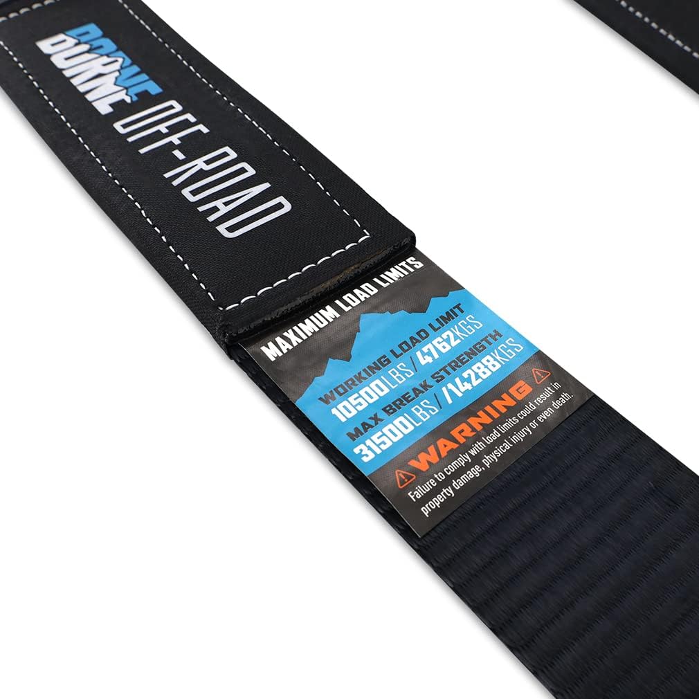 Borne Off-Road Tow Strap, 3 in, 20 Feet