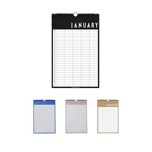 Design Letters Weekly Planner 2024 | Wall Planner 2024 | Tear Off A4 Planning Pad | To Do Planner with 60 Pages | Ideal as Daily Planner, Family Planner | Undated Planner for Academic Activity, Meals