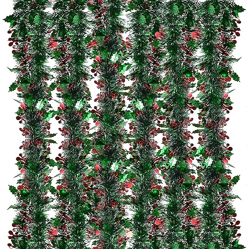 GEBETTER 6Pcs x 2m Guirnaldas Navidad Espumillon