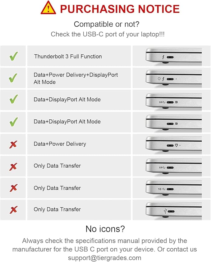 Hub USB C Tiergrade 9 en 1 con Dual HDMI 4K, DP y PD 100W miniatura 6