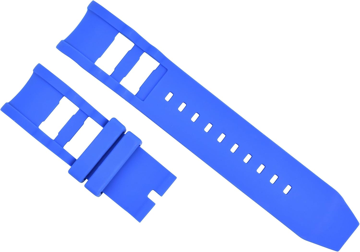 Ewatchparts 26mm Rubber Watch Strap Compatible With Invicta Russian Diver 1196 1800 1959 11880 Blue