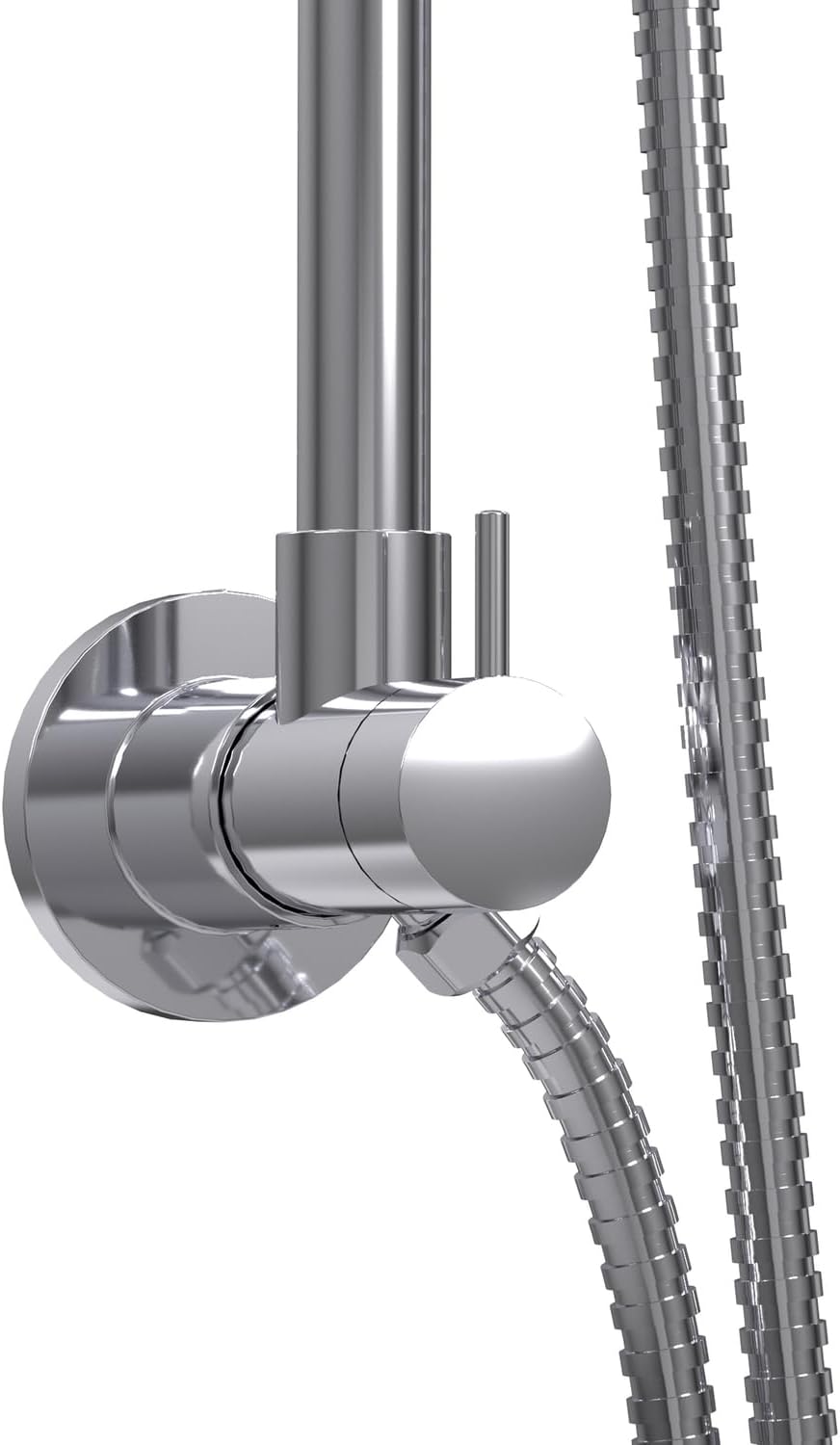 SeaBreeze II Rain Shower Head with Handheld Spray - Comes with Tru-Temp Valve and Trim - Polished Chrome - Shower Head with Hose, 8" Rain Showerhead, Chrome Showerhead with Handheld Sprayer, 1.8GPM