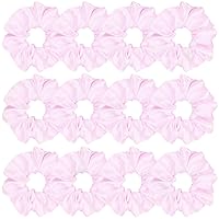 Vista 20 de Sufermoe 12 bandas elásticas para el cabello de seda satinada, color azul surtido de 4.5 pulgadas para mujeres y niñas