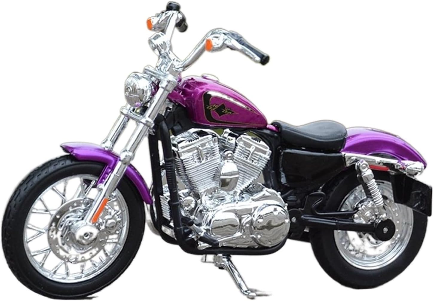 HTASFCI Motorcycle Model 1:18 2013 XL 1200V Seventy-Two Die-cast Collectible Hobby Motorcycle Model Decoration(Gold)