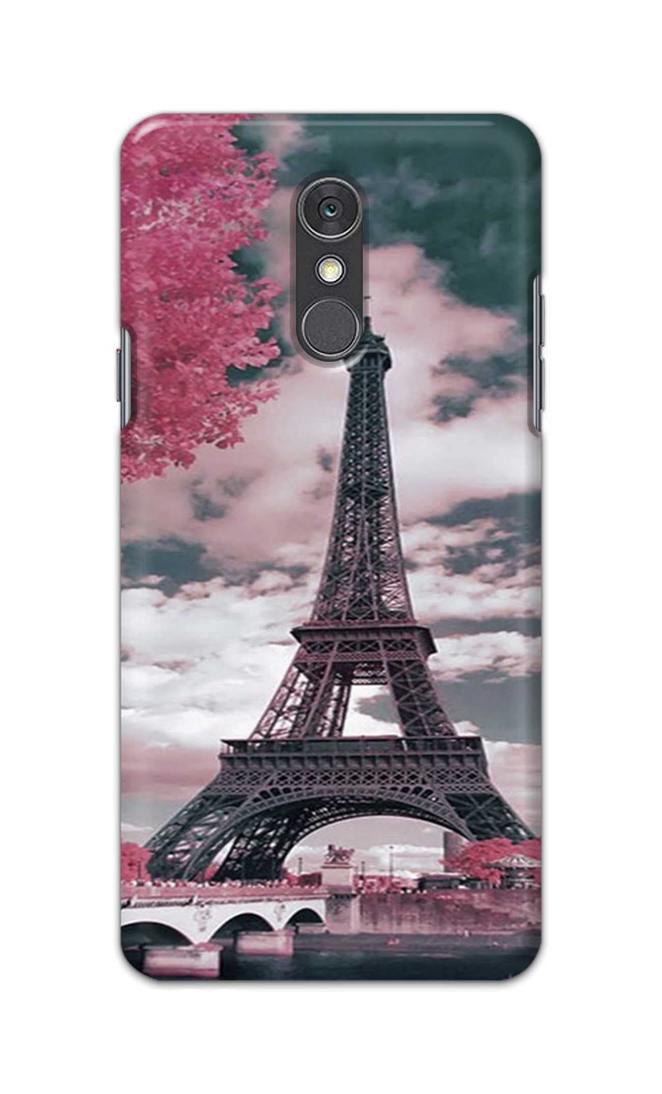 CrissnaCases? Lovers Famous Place Eiffel Tower in Paris Hard Back Case Cover for LG Q7 / LG Q7 Plus/LG Q7? Back Cover -(M4) MKK2023