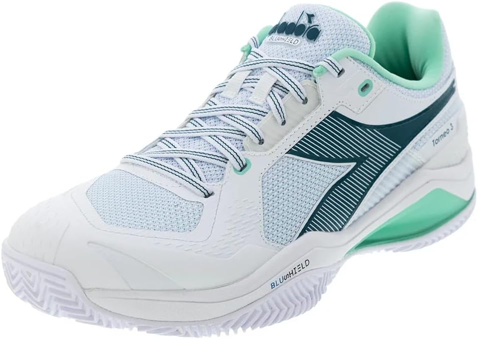 Diadora Blushield Torneo 3 Clay Wh/Spruce Men's Shoes