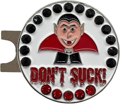 Giggle Golf Bling Ball Marker with Hat Clip Holiday Bling Collection Fun Seasonal Golf Gifts for Women Christmas, Halloween, St. Patricks Day, 4th of July & More