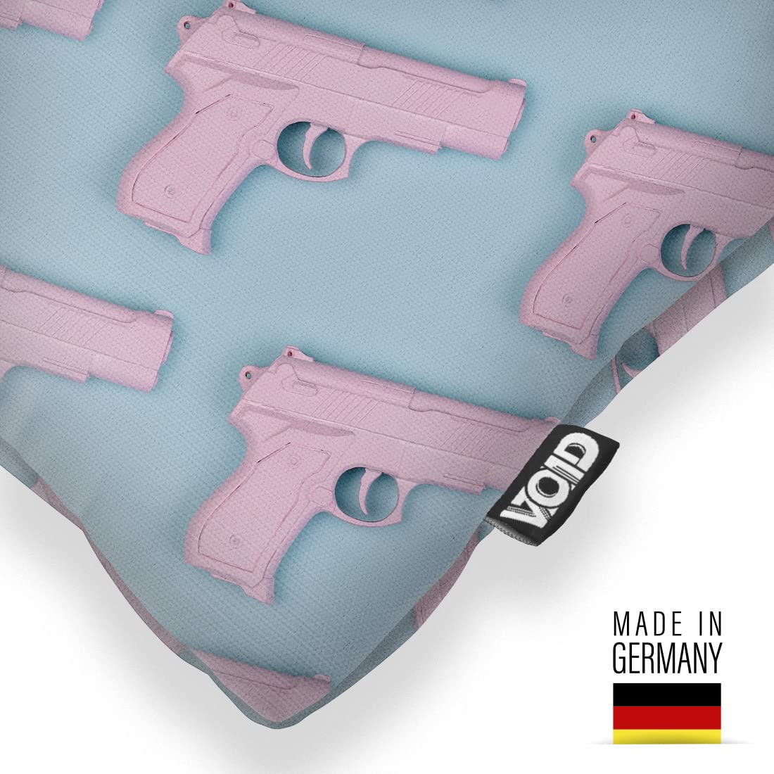 VOID Zabawka pistolet Poduszki Poszewki Poliester Wodoodporny do użytku na zewnątrz i wewnątrz, Rozmiar Kissen: 80 x 80 cm