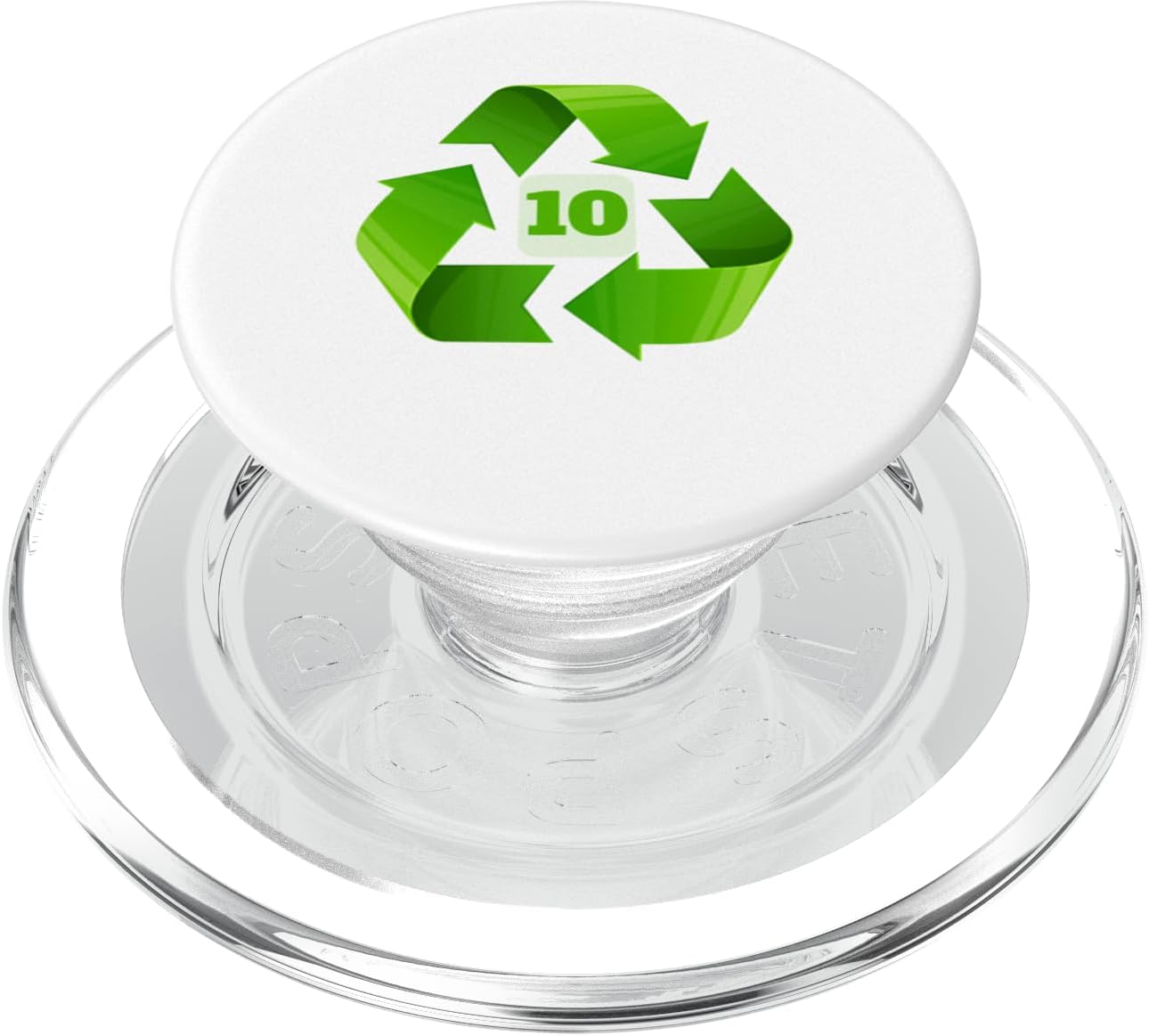 10th Birthday Recycle Number Eco Earth Sustainability Party PopSockets PopGrip for MagSafe