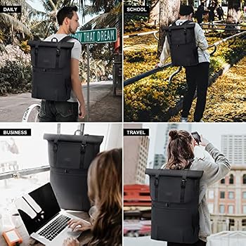 LOVEVOOK Rugzak voor heren en dames, rugzak voor laptop 15/17,3 inch