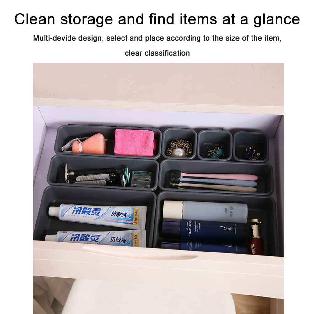 Axroad Mall 16 PCS Desk Drawer Organiser Tidy Dividers - Image 4