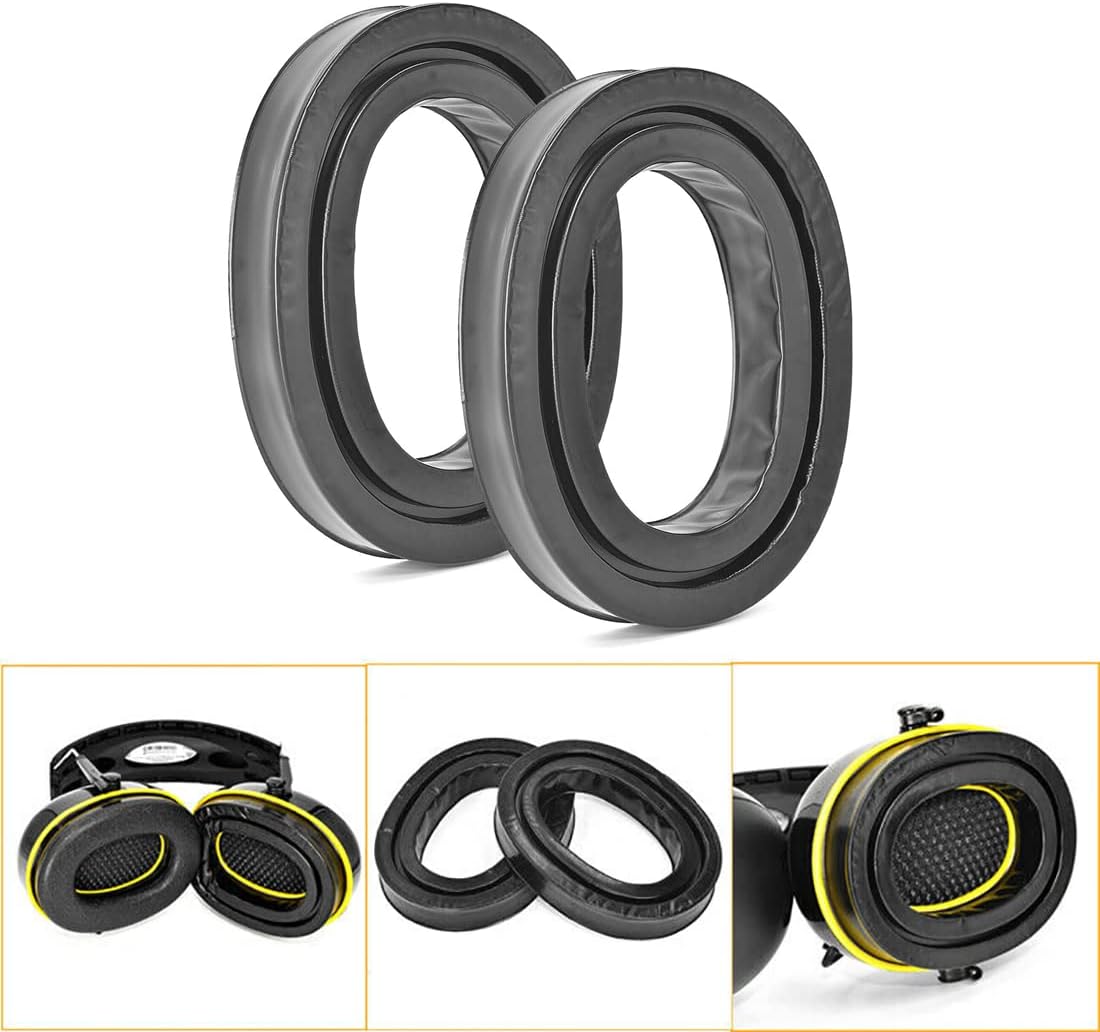 Gel Ear Pads Cushions Replacement Memory Foam Pads Earpad Covers for 3M WorkTunes Connect Hearing Protector Headphones (2 Pairs)