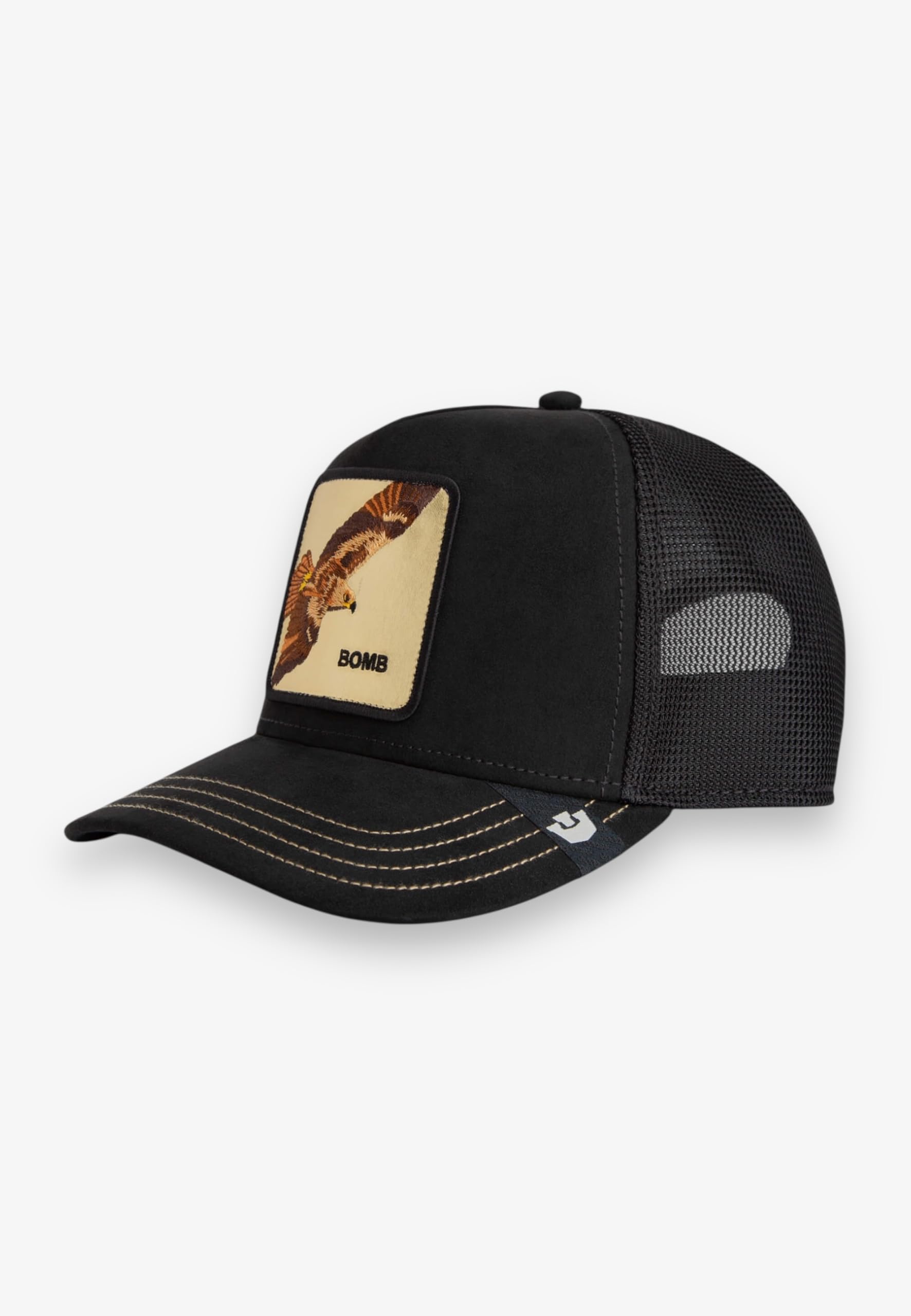 Goorin Bros Men's Black Trucker Golden Bomb - Hats & Caps - One Size - Accessories