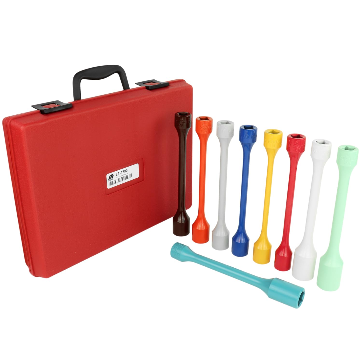 LTI TOOLS Wheel Torque Master Kit 9-Piece Torque Kit in a Custom Wall Mountable Case (LT1593) Includes Sockets A, B, C, E, F, G, I, Q and Bb