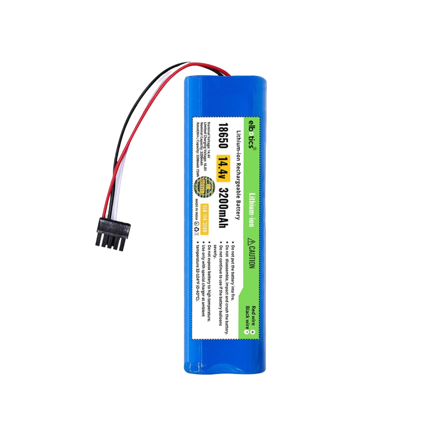 ELBOTICS® 14.4V 3200mAh/47.36Wh Replacement Battery Compatible with ILIFE A11, CECOTEC Conga
