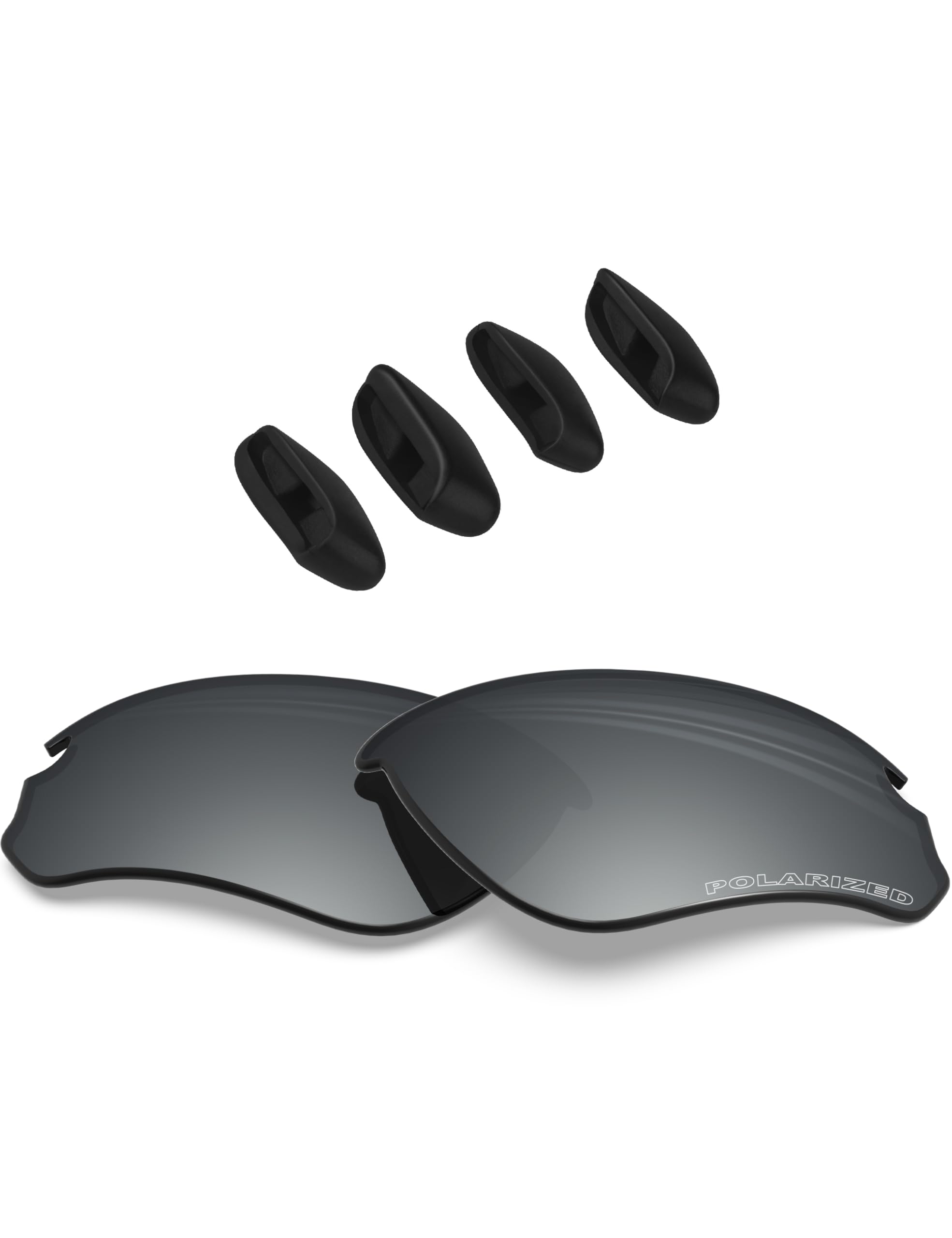 Blazerbuck Men's Silver Chrome Polarized Anti-Salt Polarized Replacet Lenses For Oakley Flak Draft Oo9364 - Silver Chrome