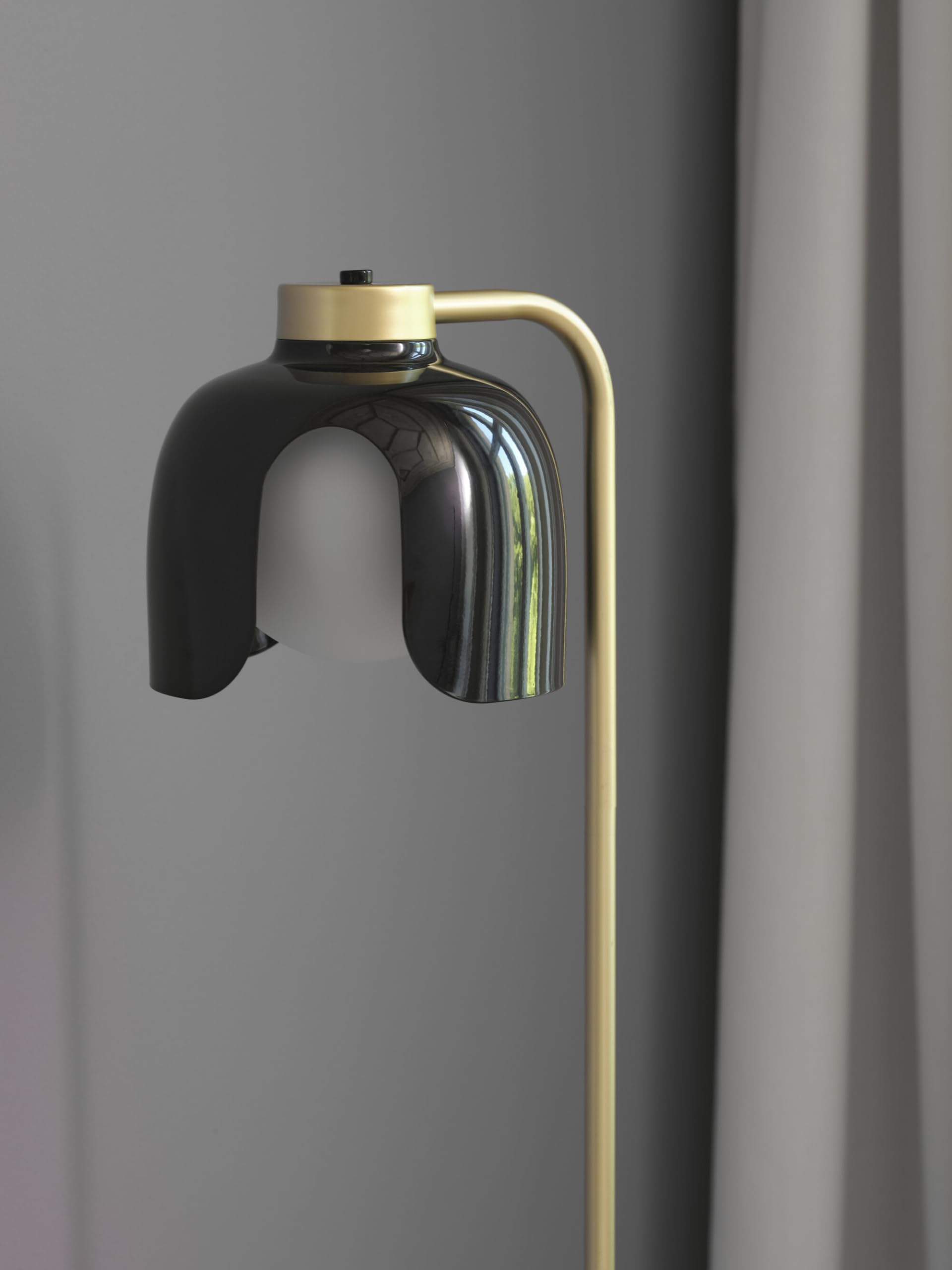 Osram Lampadaire DECOR Corolle, Métal Noir Verre, Version E27, 270mm,