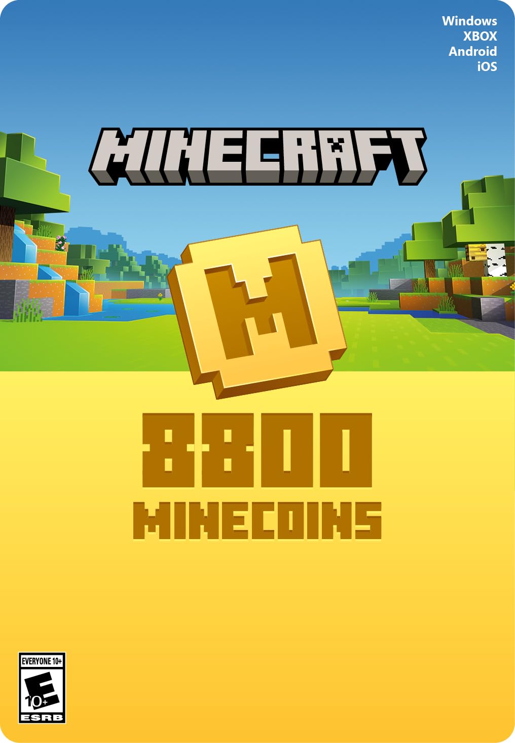 Minecraft | 8,800 Minecoins Pack | Digital Code Currency Digital Code 8800 Coins
