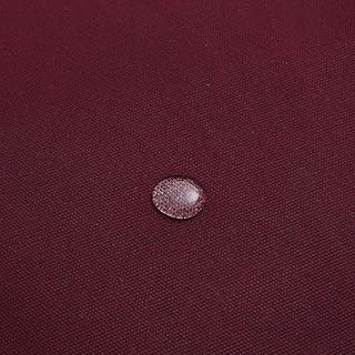 100% Cotton Waxed Canvas Fabric, 12oz, Tan, 148cm Width x 91.44cm Length (1.61x1 Yard) (Wine Red)