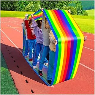 ZCX 1PCS Field Day Teamwork Game Running Mat Fun Games Rolling Run Mat Fun Group Activity Playing Run Mat Group Game Playing Run Mat (Size : Kids-6M)