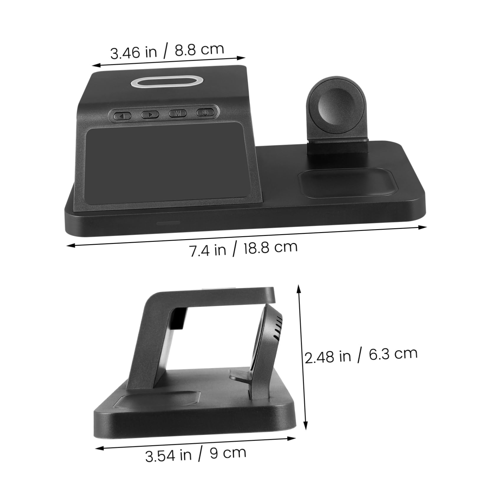 KOMBIUDA Station de Charge avec Chargeur Rapide pour Connectées Support de Charge Multifonctionnel pour Bureau et Maison