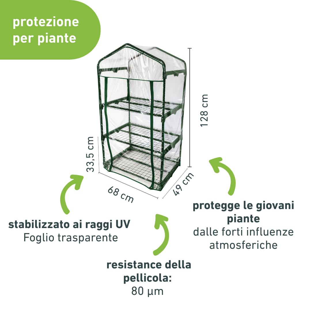 Windhager Serra per Balcone, per Erbe, pomodori & Co 68 x 49 x 128 cm