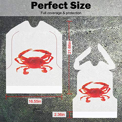 Nonley Lobster Bibs Adult 25/50/200 Pack 23" Disposable Funny for Seafood Boil Party