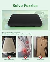 Vista 6 de Cojín inferior del asiento delantero para EZGO TXT 1994-up, cojín de asiento delantero de carrito de golf, negro, cojín de repuesto individual