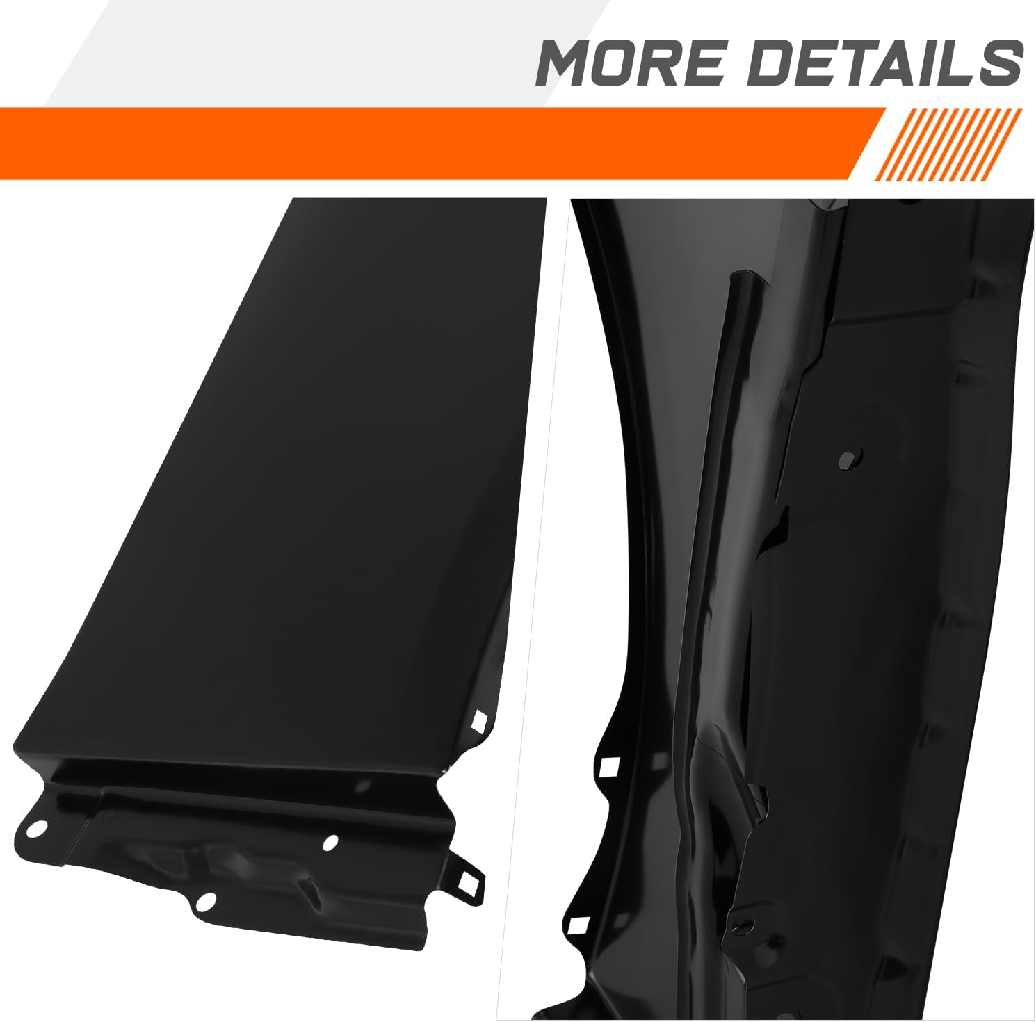 PM PERFORMOTOR Factory Style Front Passenger Side Right Fender Panel Compatible with 2014-2023 Infiniti Q50 Hybrid, For Models With Standard Type Bumper Cover, IN1241123, Primered Black