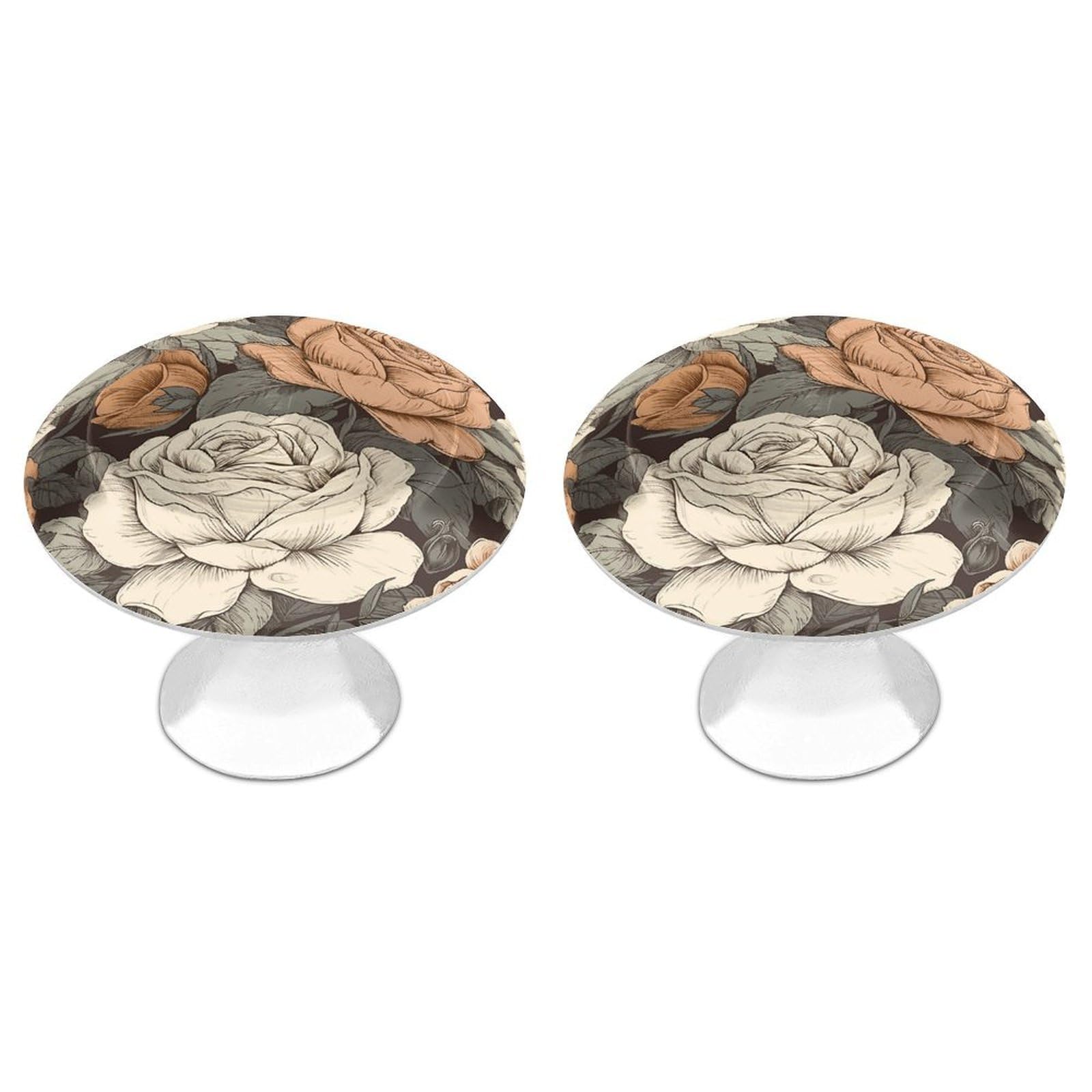 Btcowzrv Style A Hand Drawn Painting 2 Pack Cabinet Knobs Drawer Pulls