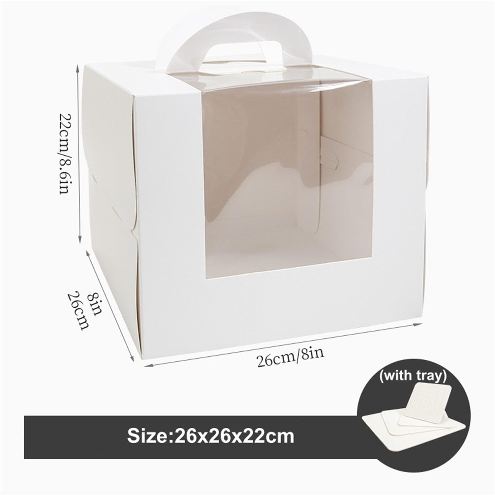 Scatola per Torte Scatola for torta Kraft bianca da 5/10 pezzi