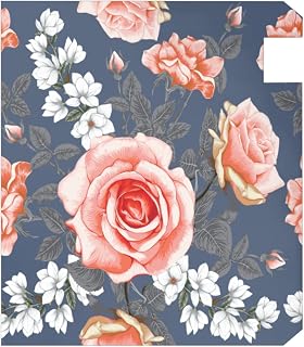 QsirBC Retro Roses Leaves Mailbox Covers Magnetic Standard Size 21" L X 18" W Post Letter Mail Box Covers, Decorative Post Box Cover Mailbox Wraps for Garden Yard Home