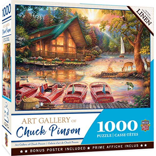 MasterPieces Chuck Pinson Art Gallery Linen Jigsaw Puzzle, Seize The Day, 1000 Pieces