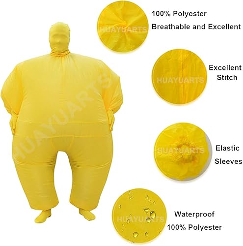 Miniatura 2 de IHGYT Disfraz inflable para mascarada, traje de cuerpo completo, traje de aire inflado, traje de traje