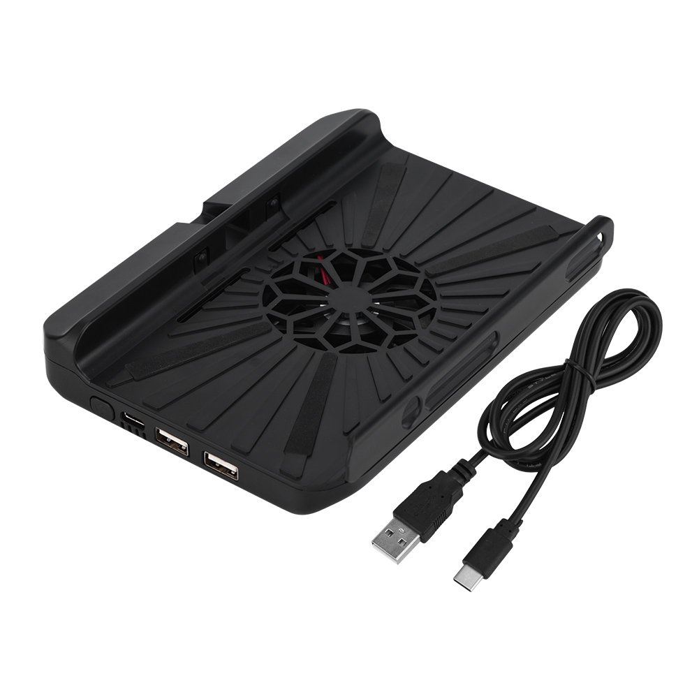 Support de Refroidissement Multi-Fonctionnels Ventilateurs de Refroidissement avec Double Port USB pour Nintendo Switch