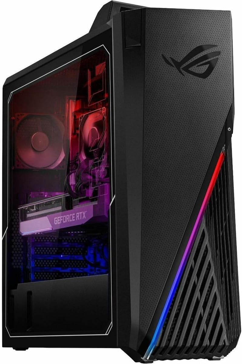 ASUS ROG Strix G15DS Gaming Desktop, AMD Ryzen 7 7700X Processor, GeForce RTX 4070 Dual, 16GB DDR5 RAM, 1TB PCIe SSD, Windows 11 Home, G15DS-DH774