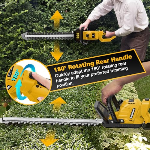 Image of Givilo 20.4 inch Hedge Trimmer Cordless Compatible with Dewalt 20V MAX Battery