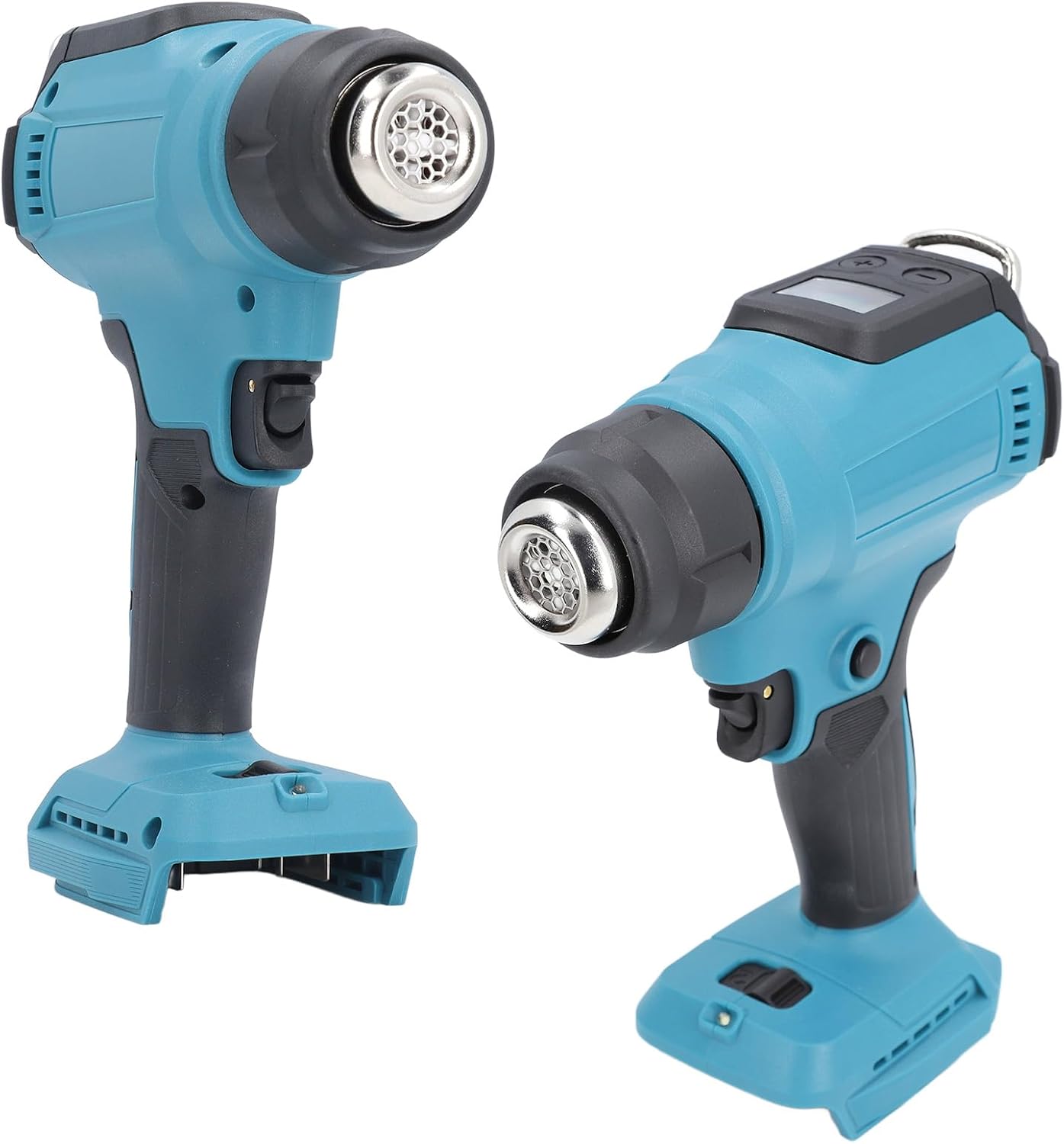 Rechargeable Cordless Heat Gun Handheld Digital Display Fast Heating Temperature Adjustable Hot Air Gun with 3 Nozzles for Crafts and DIY Projects