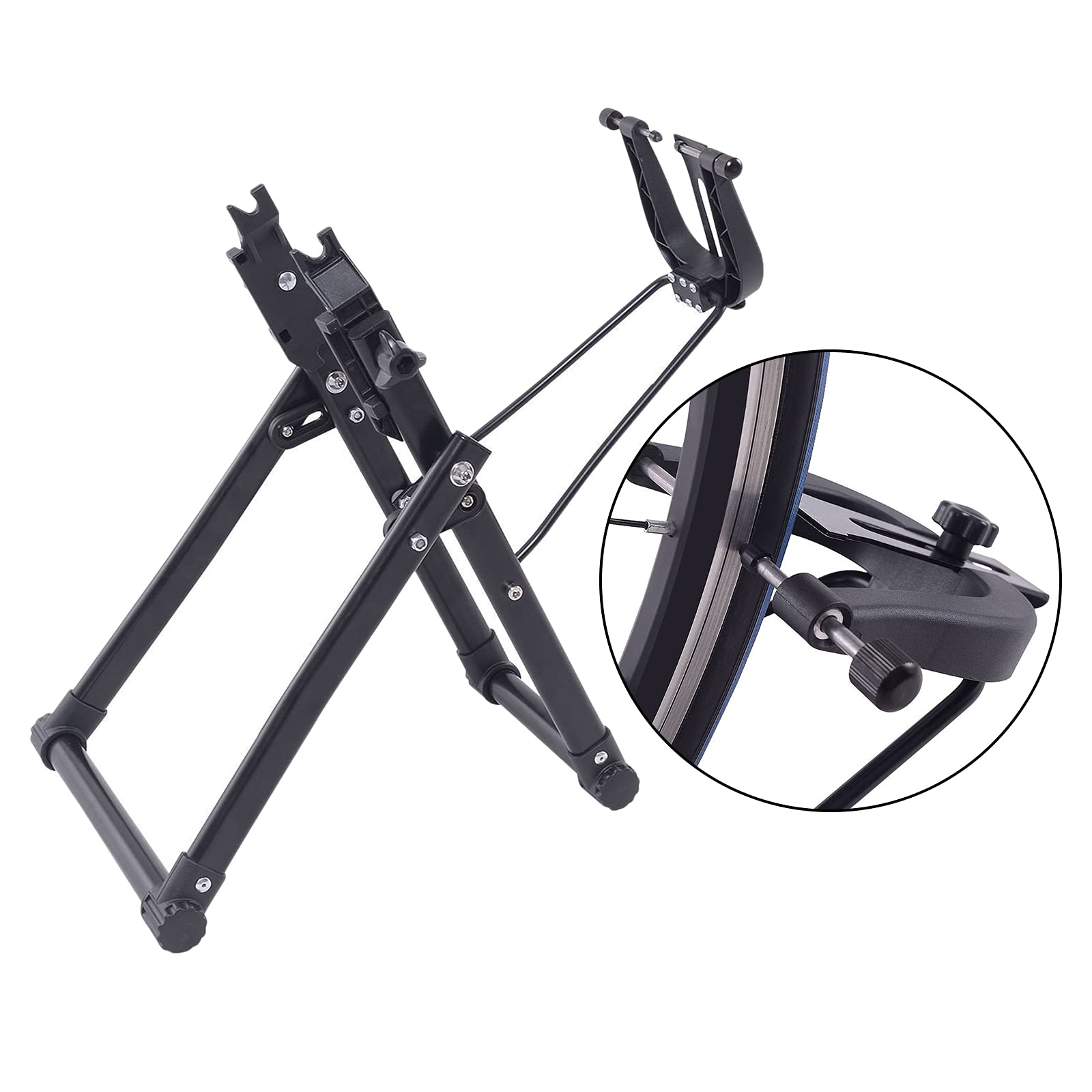 Bkljkf Support De Centrage Pour Roues De Vélo – Calibration Haute Précision, 47,7x28,8 Cm, En Fer/aluminium, 1800g, Pour VTT/route/pliant