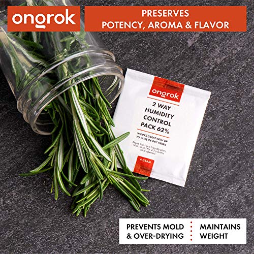 ONGROK 2 Way Humidity Packs 62% RH, (4 Gram - 12 Pack) | 3 Sizes Available, Individually Sealed Humidity/Moisture Control Packets, For up to 1/2 oz - Thumbnail 5