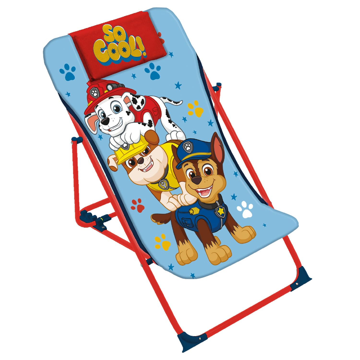ARDITEX PW16152 Tumbona Plegable de 43x66x61cm de Nickelodeon-Patrulla Canina