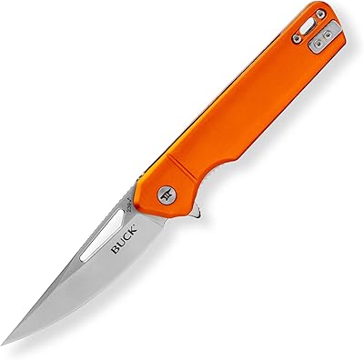 Buck Knives 239 Infusion Folding Pocket Knife with Drop Point Blade, Aluminum Handle, Pocket Clip