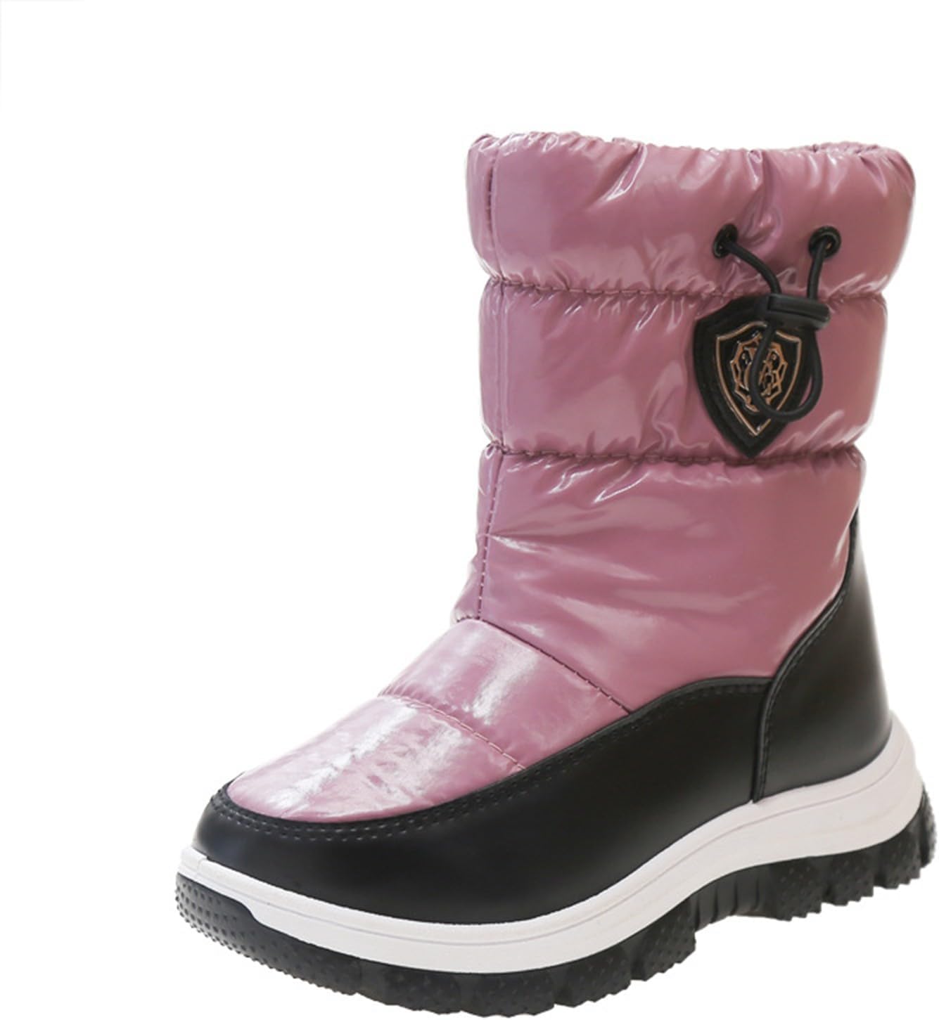 Boys Girls Snow Boots Kids Winter High Top Waterproof Lightweight Shoes Runnig Hiking Warm Non-Slip Sneakers